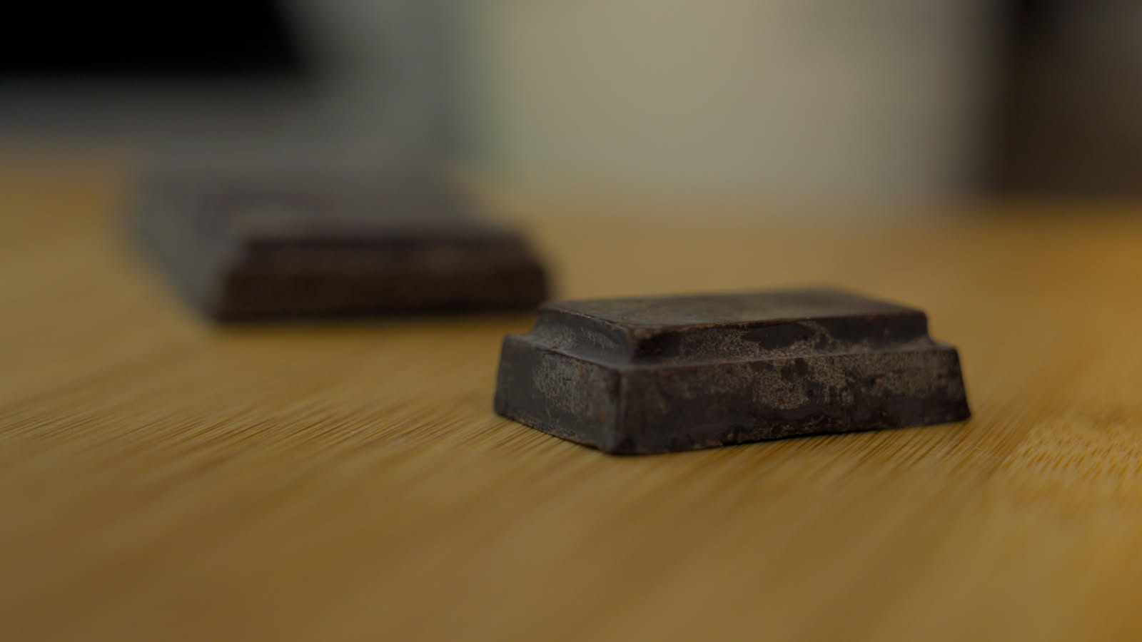 Pure cacao portions, tempered by hand.